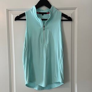 Greyson Aqua Zip-Up Tank Top